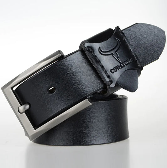 COWATHER Genuine Leather Casual Business Men's Belt