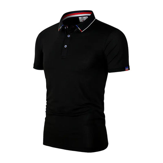 Summer Men's Ice Silk Slim Fit Polo Shirt