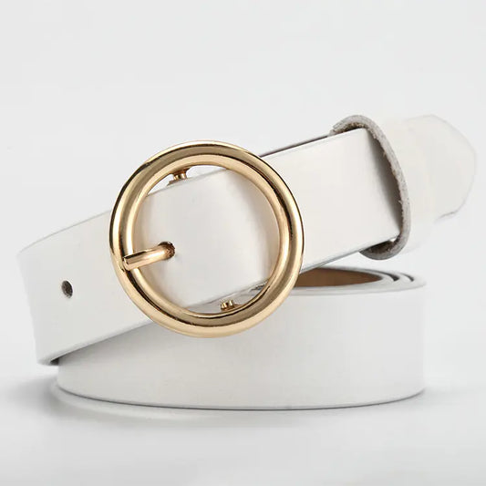 New Women's Fashion Vintage Genuine Leather Belt