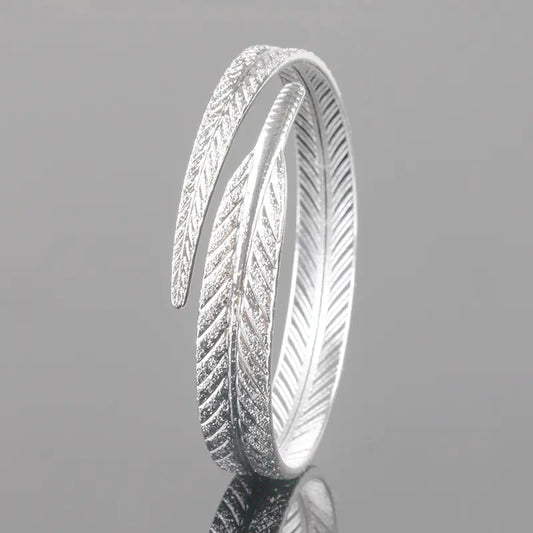 Adjustable Angel Feather Bracelet and Bangle