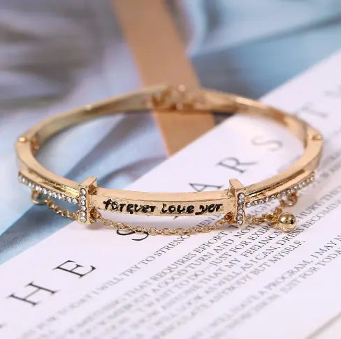 Rose Gold Bracelet and Bangle Set for Women