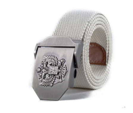 Camouflage Tactical Canvas Belt with Woven Design