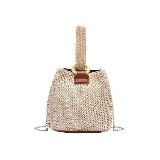 2020 Versatile Bucket Bag - Woven Beach Tote for Women