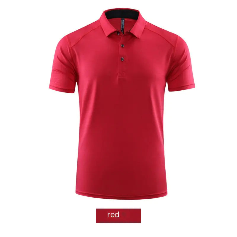 Plus Size Men's Polo Shirt with Ice Silk Fabric (One Piece)