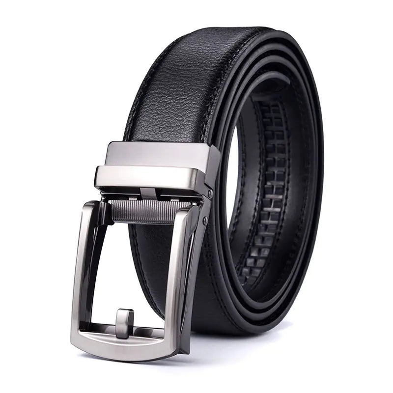 Men's Genuine Leather Automatic Buckle Belt - Fashionable