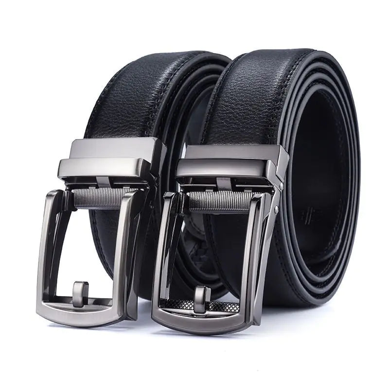 Men's Genuine Leather Automatic Buckle Belt - Fashionable