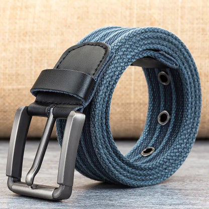 Men's Canvas Belt with Polyester Weaving - Wholesale