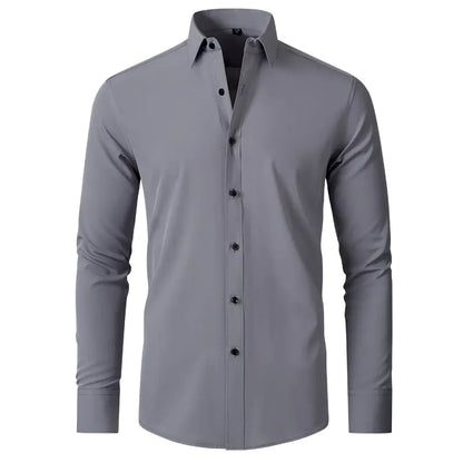 Men's Wrinkle-Resistant Stretch Dress Shirt (Slim Fit)