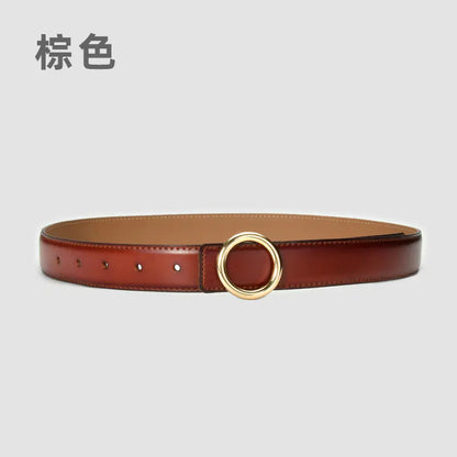 Fashionable Women's Genuine Leather Belt for Jeans