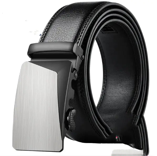 PrimeFit Men's Genuine Leather Auto-Lock Belt