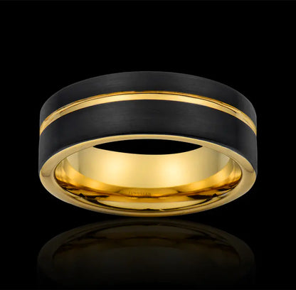 Tungsten Gold Jewelry Ring with Ring Tide Design