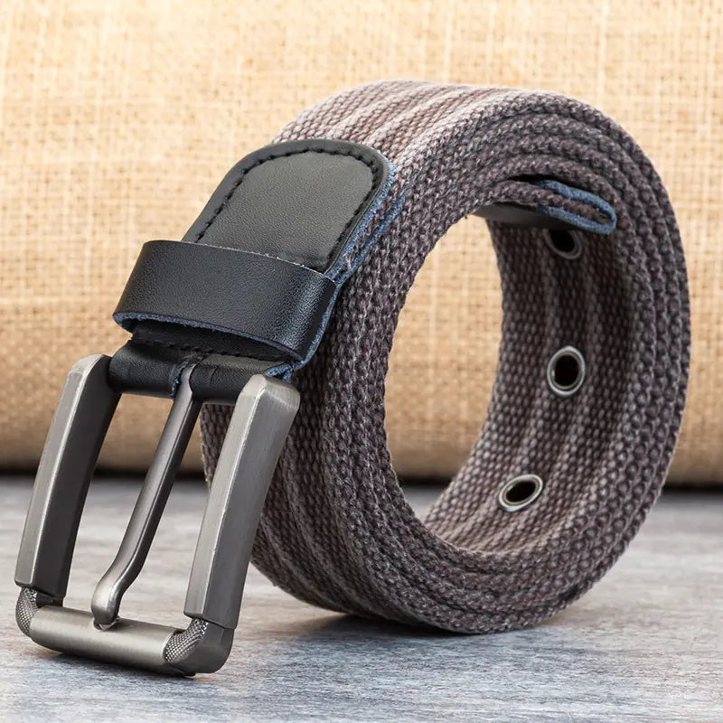 Men's Canvas Belt with Polyester Weaving - Wholesale