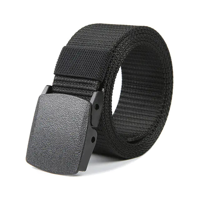 Men's Outdoor Canvas Belt with Automatic Buckle