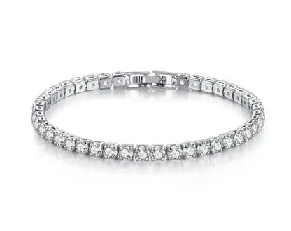 Gemstone Bracelet with Drill Design and Bangle Style