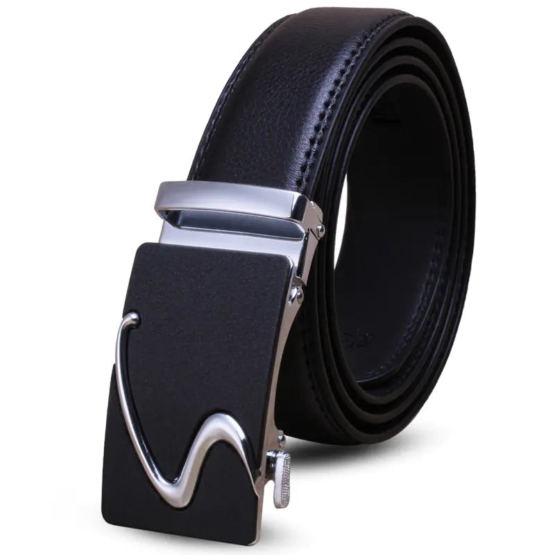 Men's Premium Leather Belt with Automatic Buckle