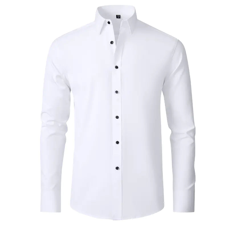 Men's Wrinkle-Resistant Stretch Dress Shirt (Slim Fit)