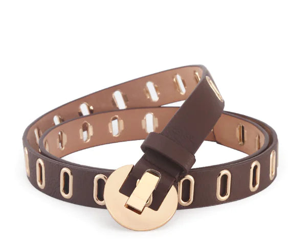Adjustable Waist Belt with Alloy Pin Buckle