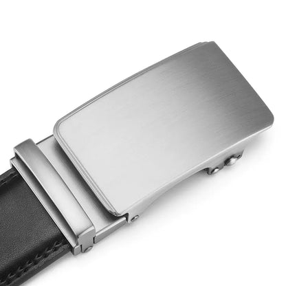 Men's Alloy Automatic Buckle Genuine Leather Belt