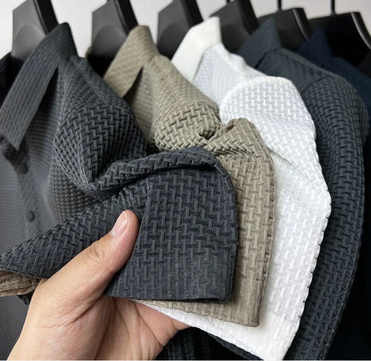 Men's Ice Silk Mesh Polo T-Shirt