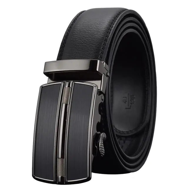 Genuine Leather Automatic Buckle Men's Fashion Belt
