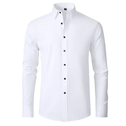Men's Wrinkle-Resistant Stretch Dress Shirt (Slim Fit)