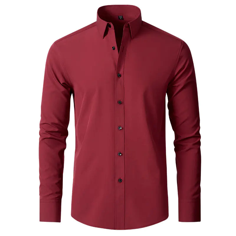 Men's Wrinkle-Resistant Stretch Dress Shirt (Slim Fit)