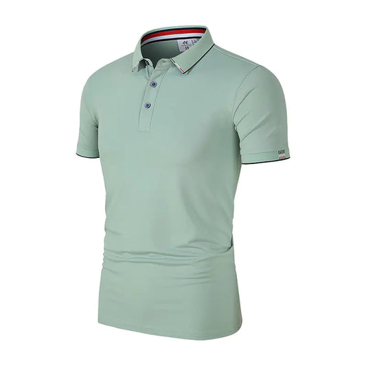 Summer Men's Ice Silk Slim Fit Polo Shirt