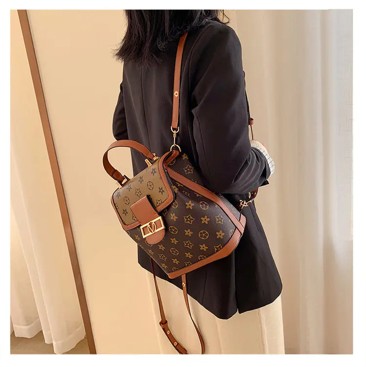 Stylish Bucket Bag and Versatile Backpack Combo