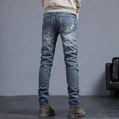 Slim Straight Stretch Washed Men's Jeans