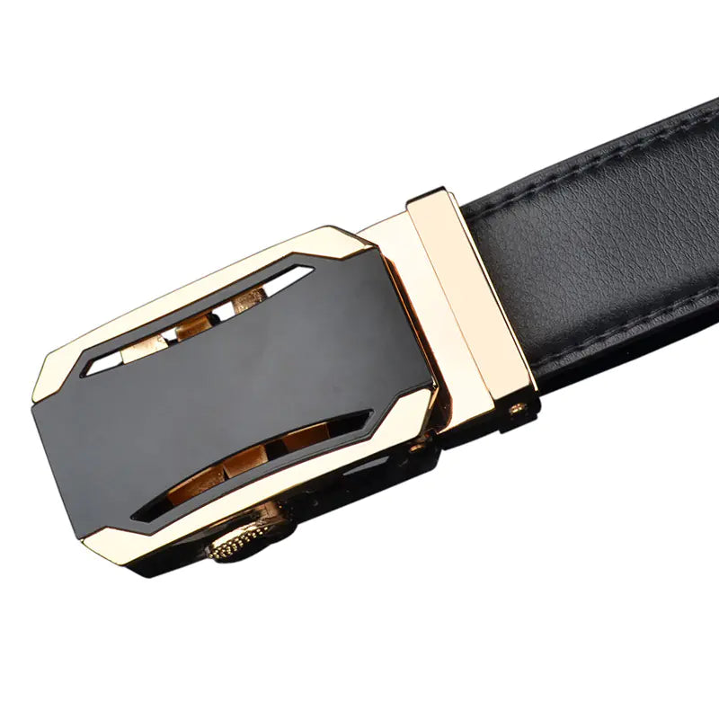 Men's Genuine Leather Automatic Buckle Belt