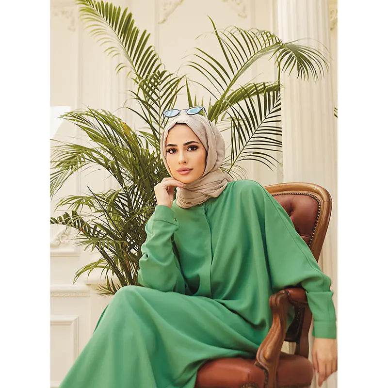Abaya with Batwing Sleeves