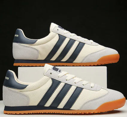 Men's Trendy Canvas Sneakers with Color Block Design