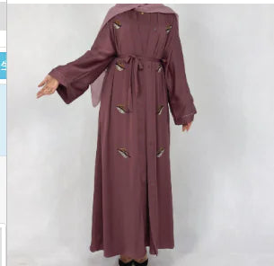 Women's Abaya Spring Summer Embroidered Long Robe