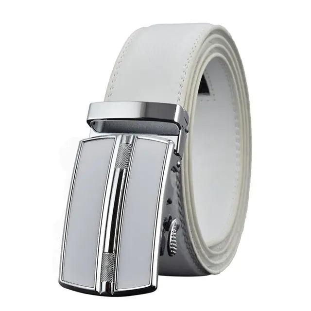 Genuine Leather Automatic Buckle Men's Fashion Belt