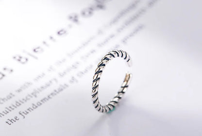 Braided Ring, Twisted Ring, Korean Style Ring