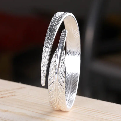 Adjustable Angel Feather Bracelet and Bangle