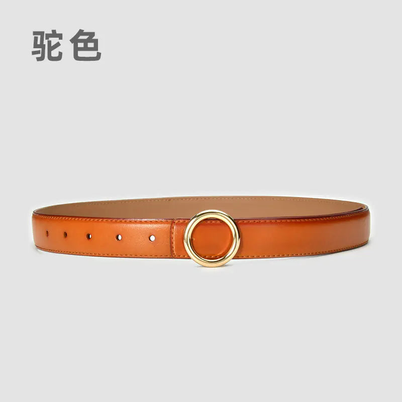 Fashionable Women's Genuine Leather Belt for Jeans