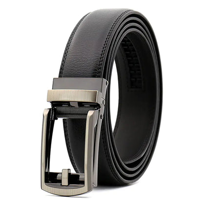 Men's Genuine Leather Automatic Buckle Belt