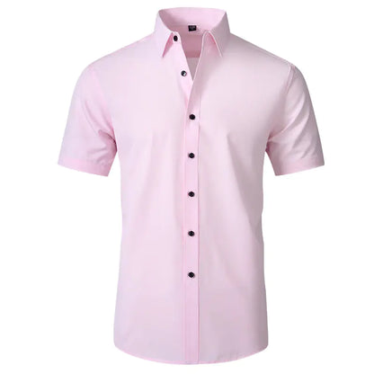 Men's Wrinkle-Resistant Stretch Dress Shirt (Slim Fit)