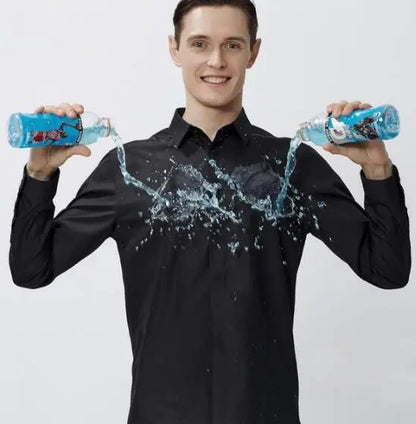 Men's Short Sleeve Shirt, Long Sleeve Stain-Resistant Shirt