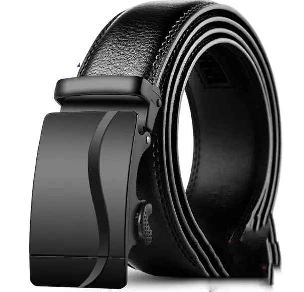 PrimeFit Men's Genuine Leather Auto-Lock Belt