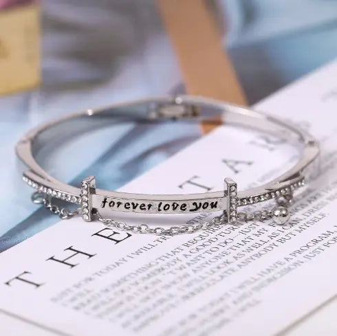 Rose Gold Bracelet and Bangle Set for Women