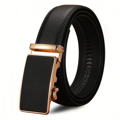 Men's Premium Leather Belt with Automatic Buckle