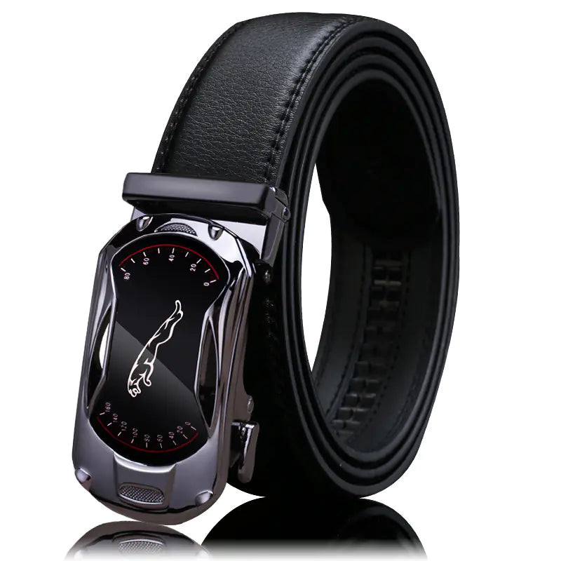 Men's Premium Leather Belt with Automatic Buckle