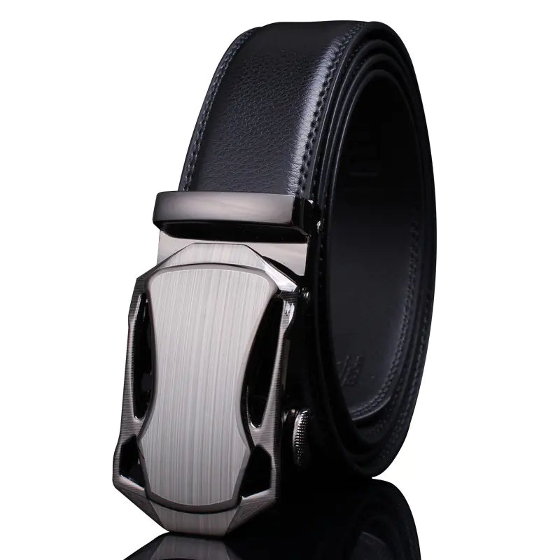 Men's Premium Leather Belt with Automatic Buckle