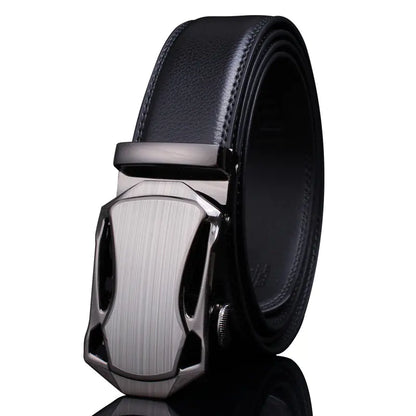 Men's Premium Leather Belt with Automatic Buckle