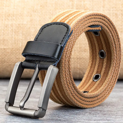 Men's Canvas Belt with Polyester Weaving - Wholesale