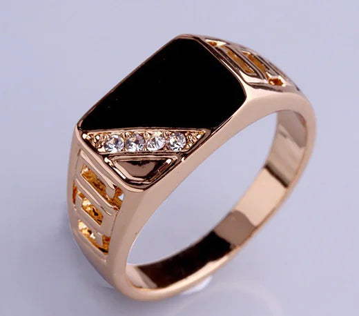 Dripping Oil Ring - Classic Square Men's Fashion Ring