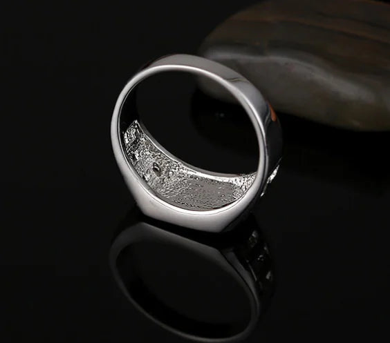 Dripping Oil Ring - Classic Square Men's Fashion Ring