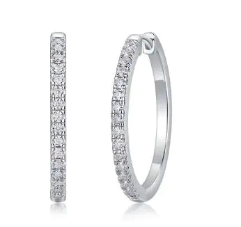 925 Sterling Silver Fashion Moissanite Earring